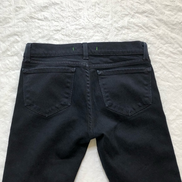 J Brand 9612 Noir Black Skinny Zip Ankle Jeans 25 - Picture 6 of 13